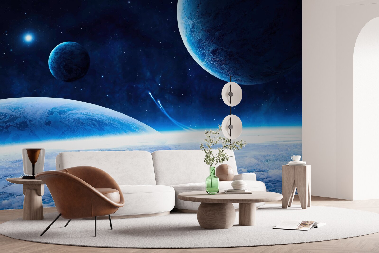 Papier peint l'éclat atmosphérique