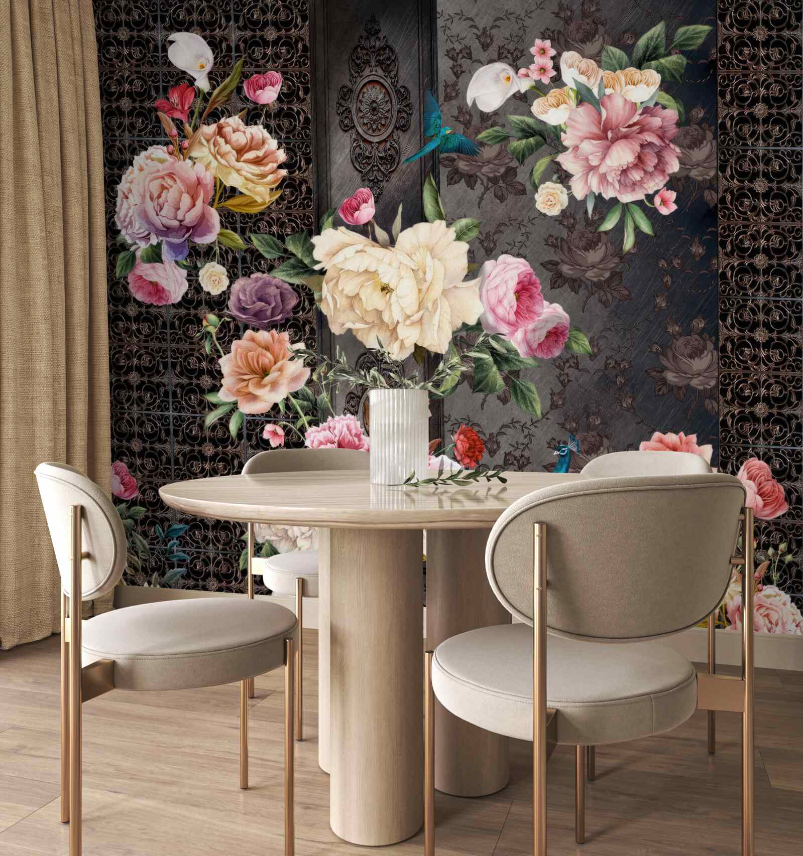 Papier peint de nombreuses fleurs magnifiques