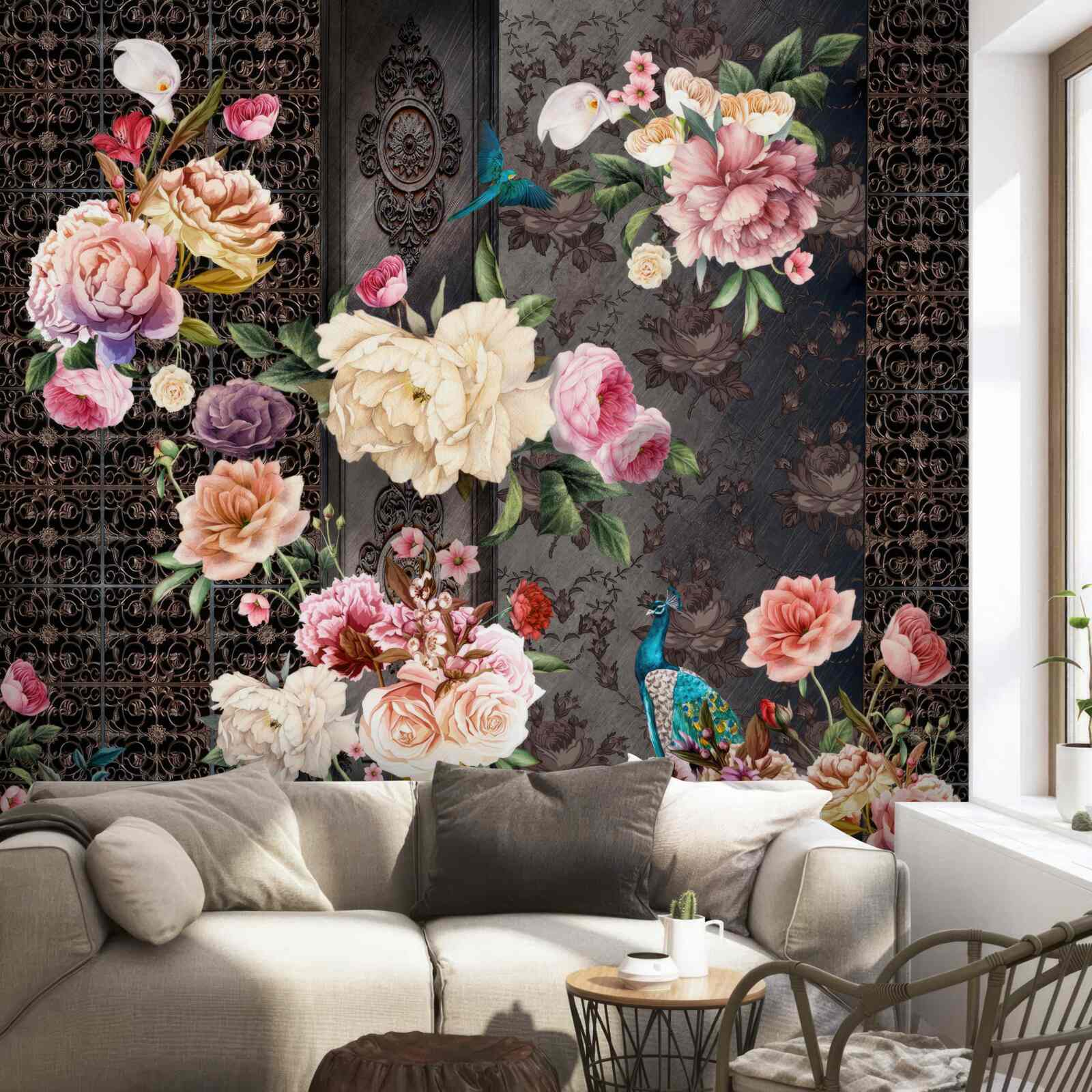 Papier peint de nombreuses fleurs magnifiques