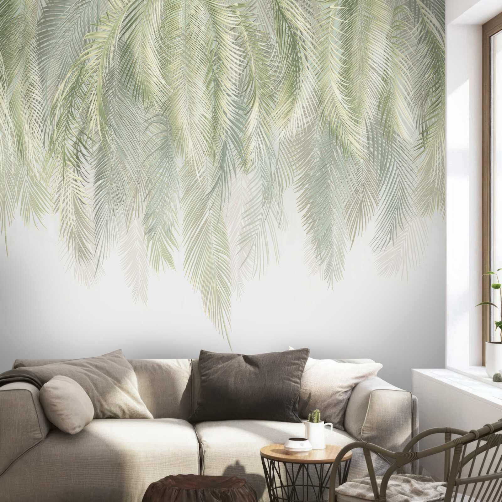 Papier peint les plumes délicates tombent