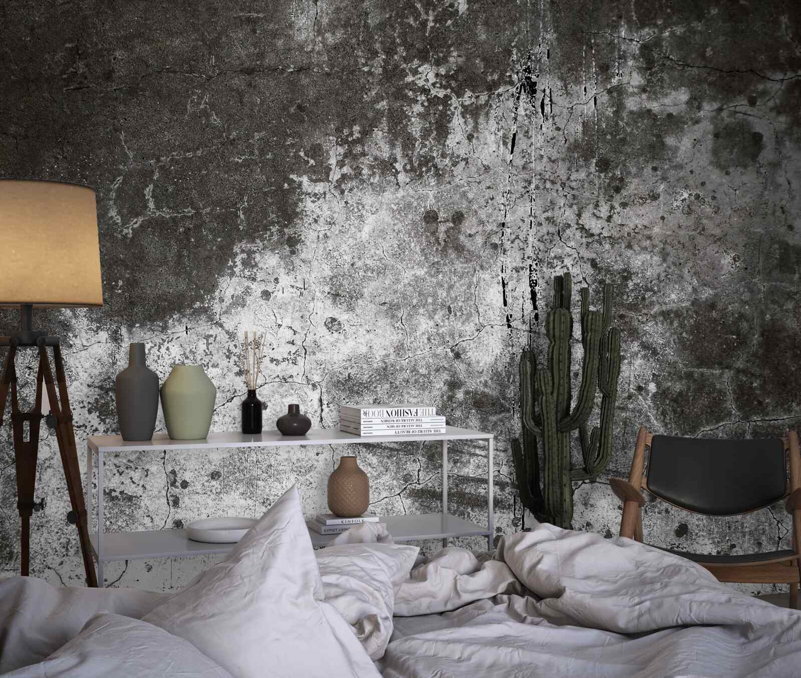 Papier peint vieux mur gris