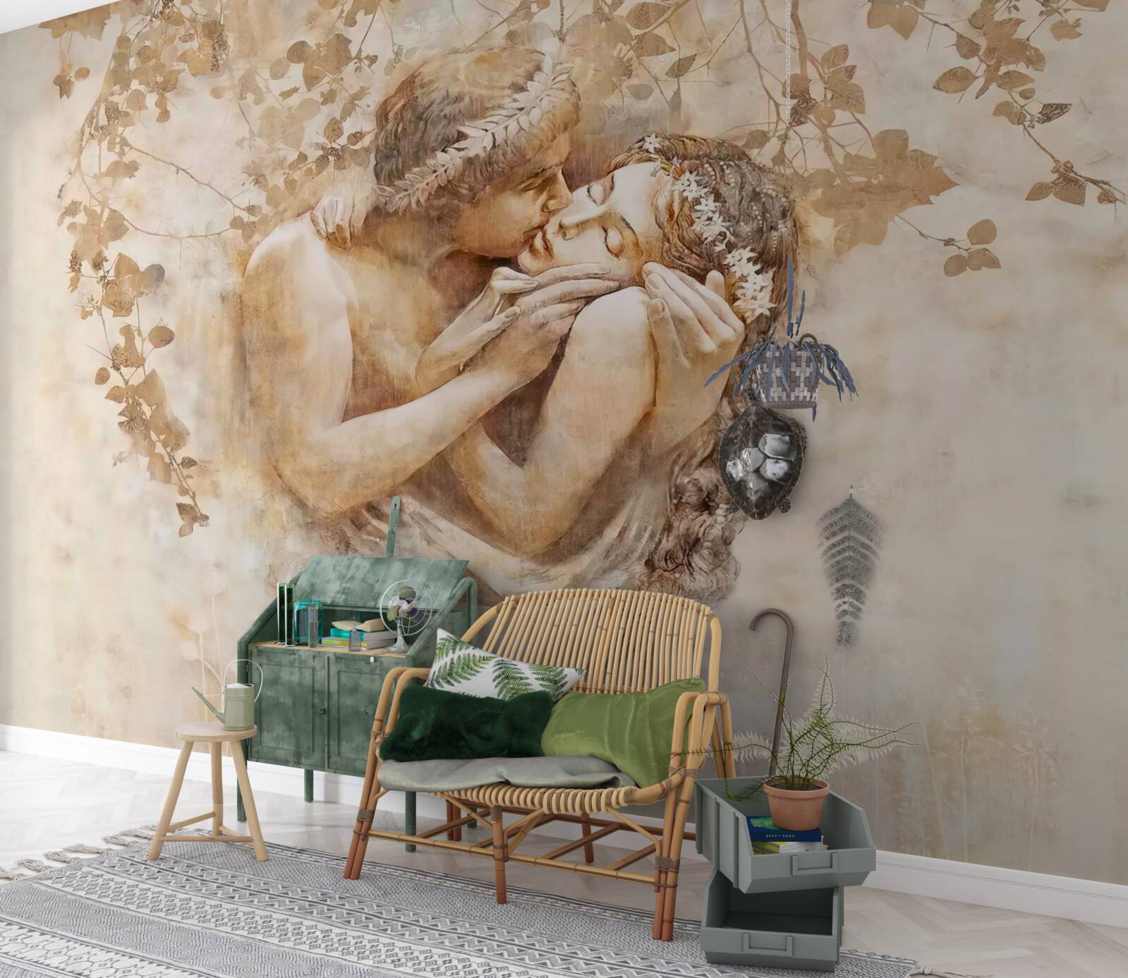 Papier peint Boutons de rose