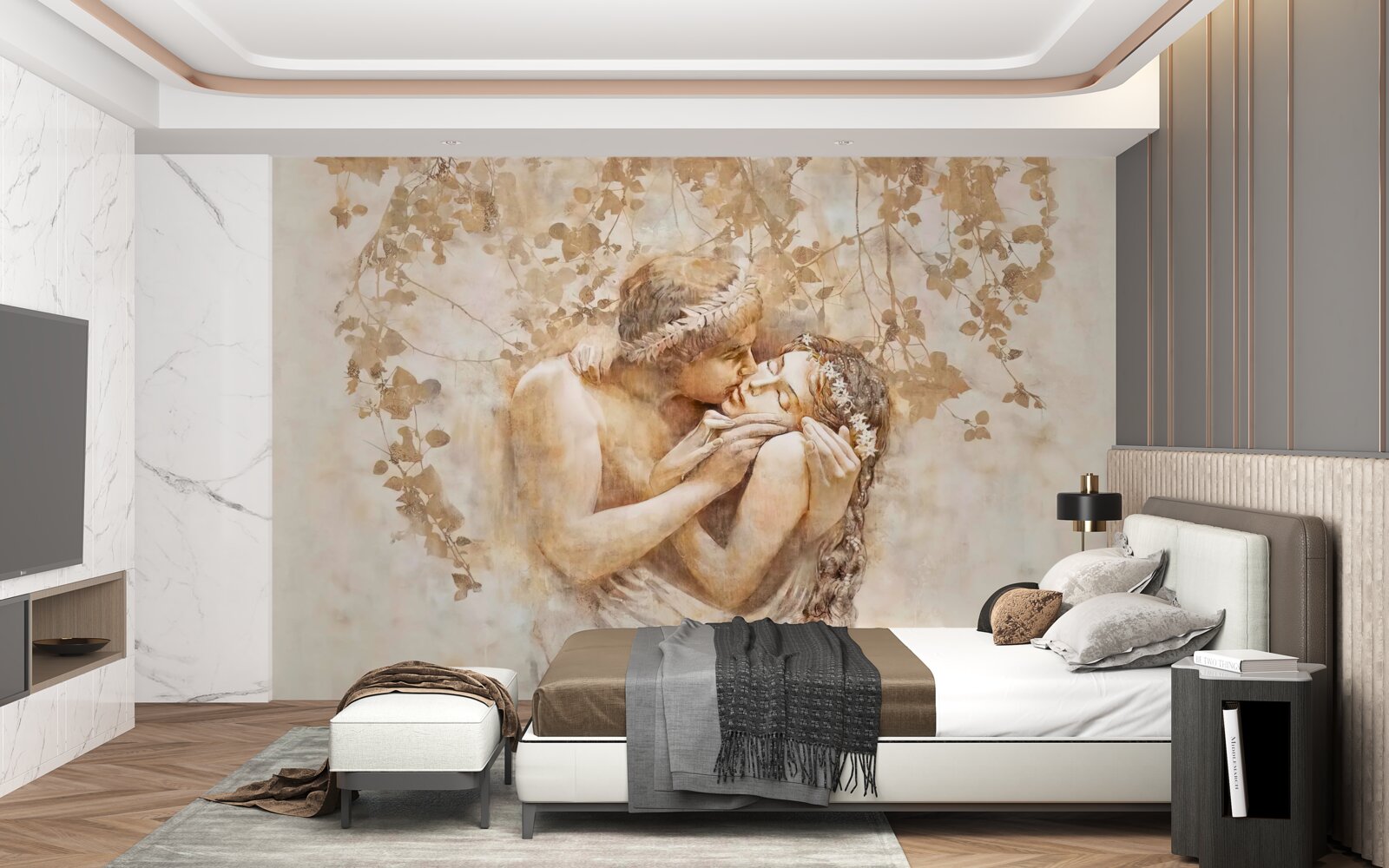 Papier peint Boutons de rose