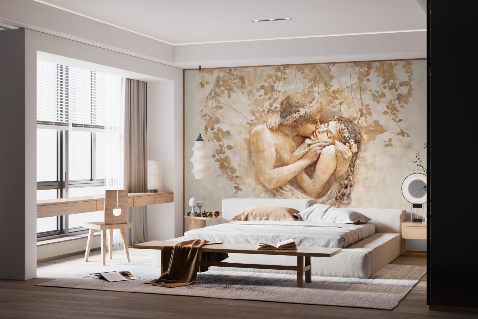 Papier peint Boutons de rose