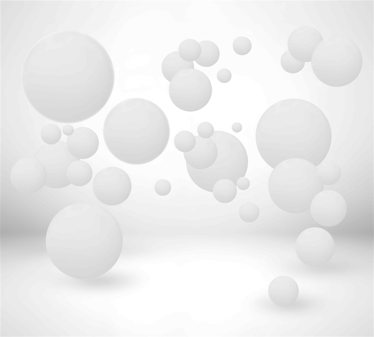 Papier peint cercles blancs de différentes tailles