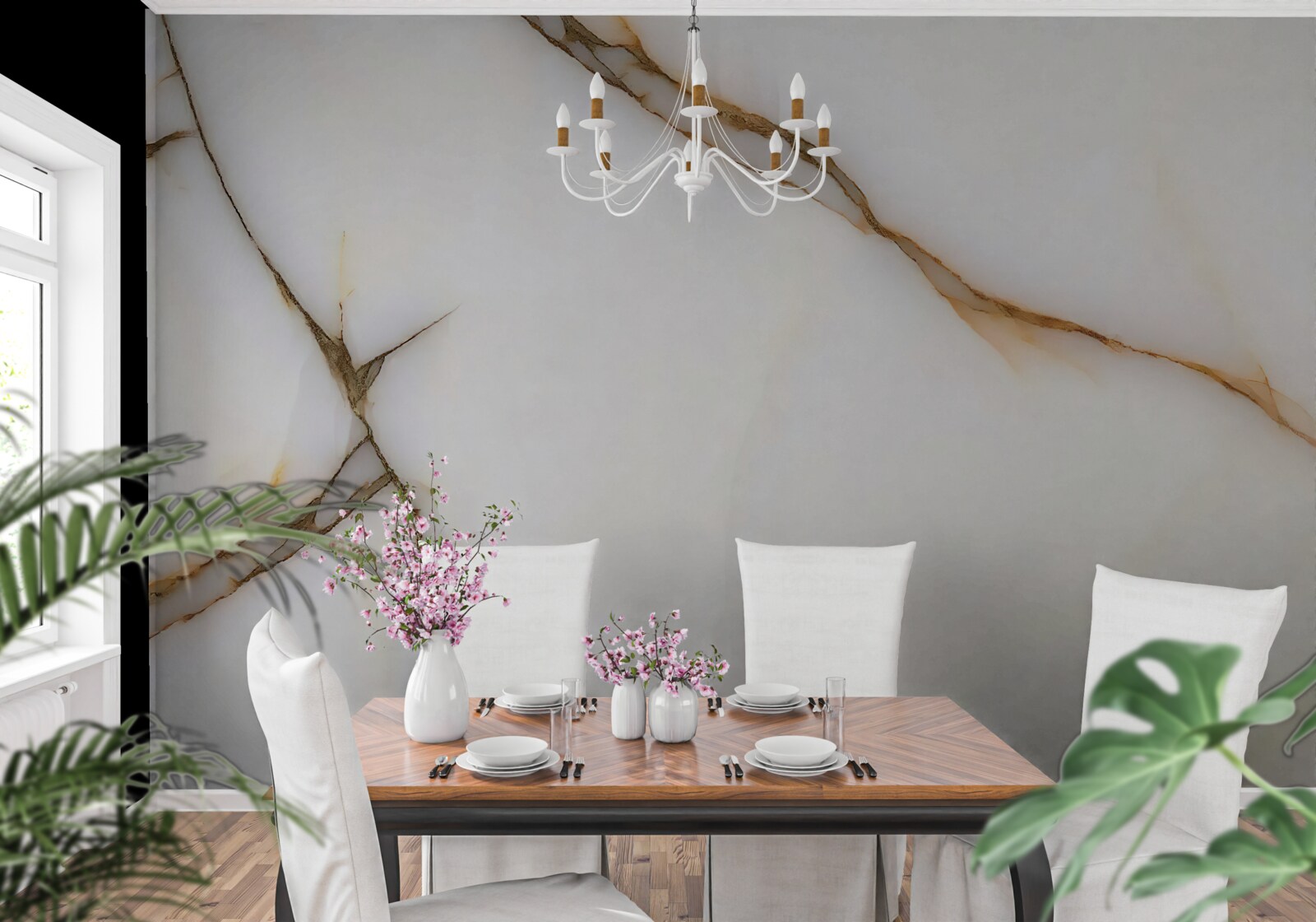 Papier peint le fond est clair avec des lignes sombres incurvées