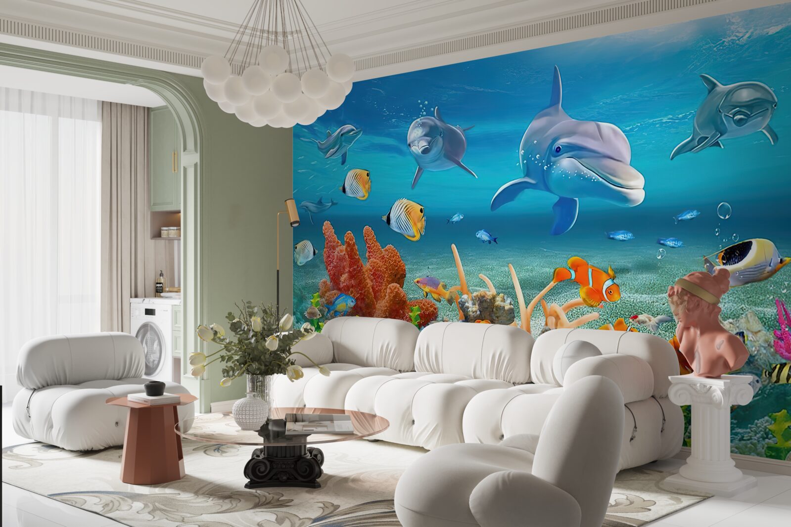 Papier peint un magnifique royaume sous-marin