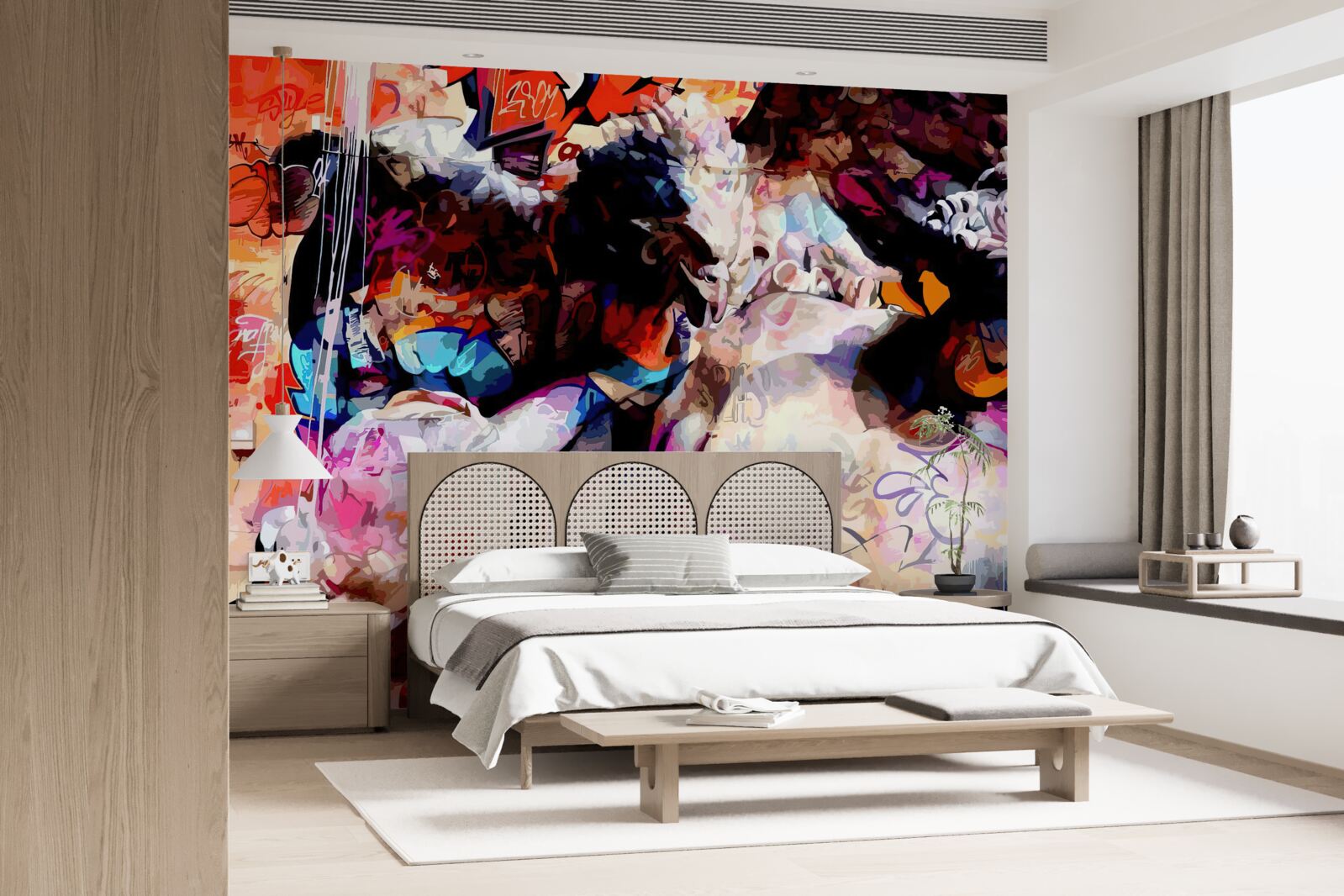 Papier peint image d'un homme avec une barbe