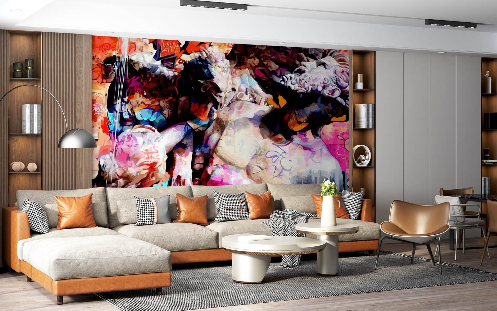 Papier peint image d'un homme avec une barbe