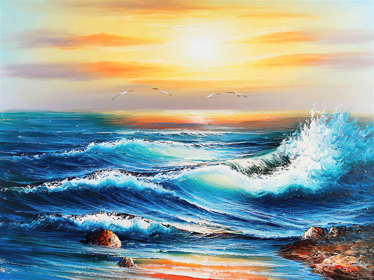 Papier peint marées