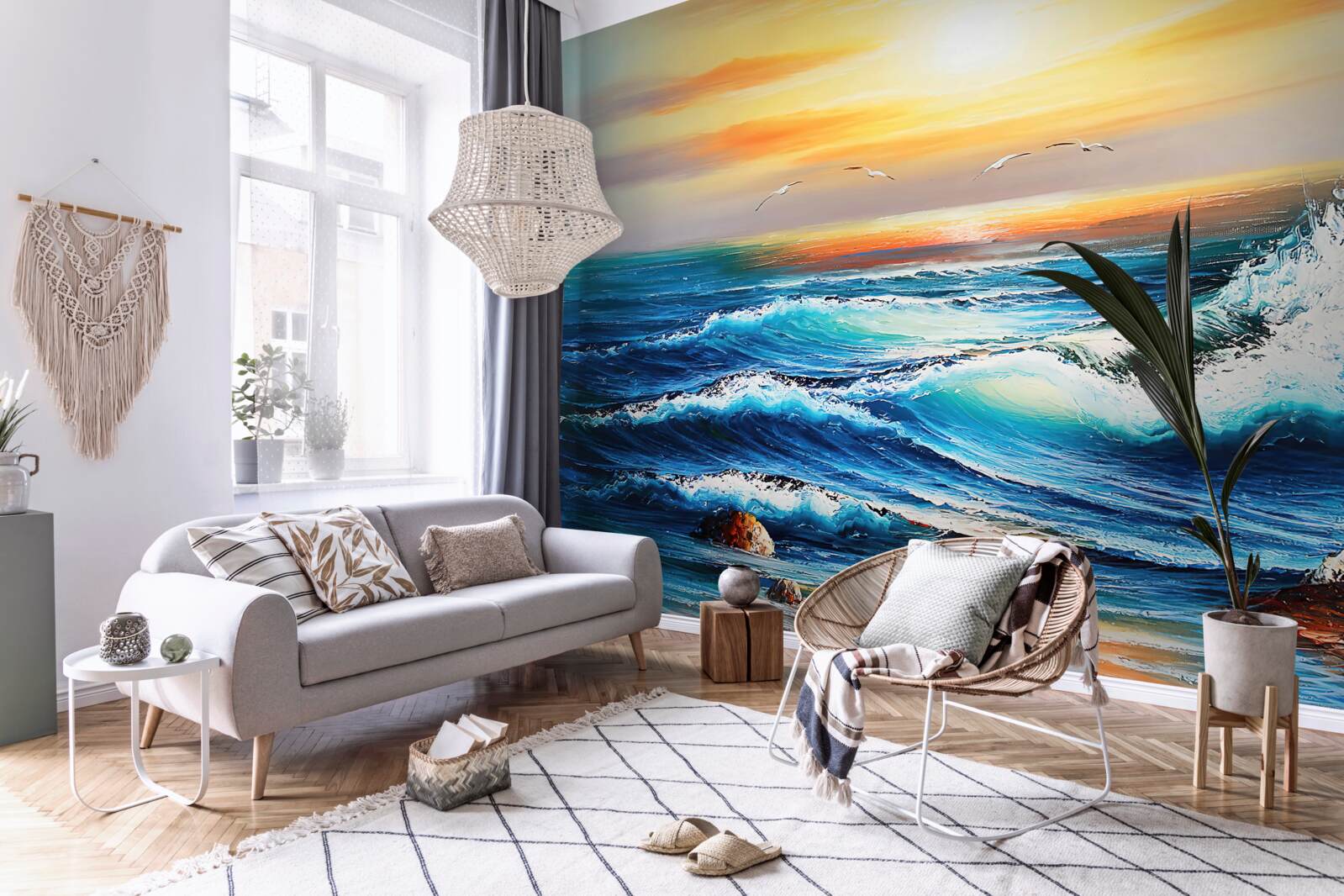 Papier peint marées