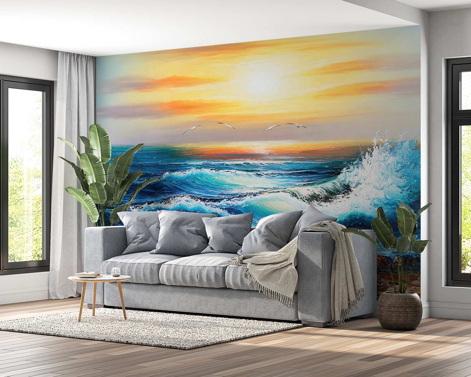 Papier peint marées