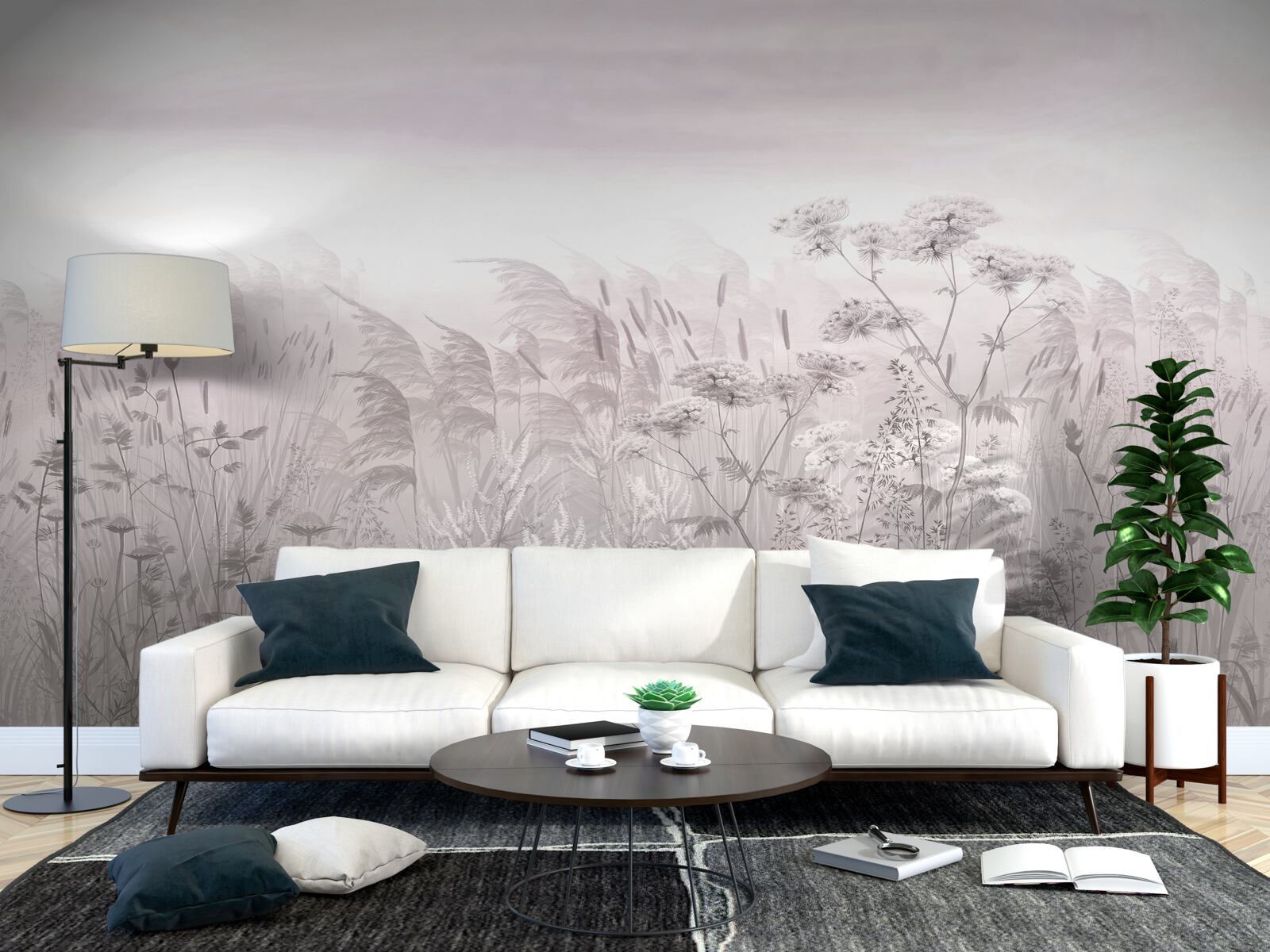 Papier peint diversité de la flore