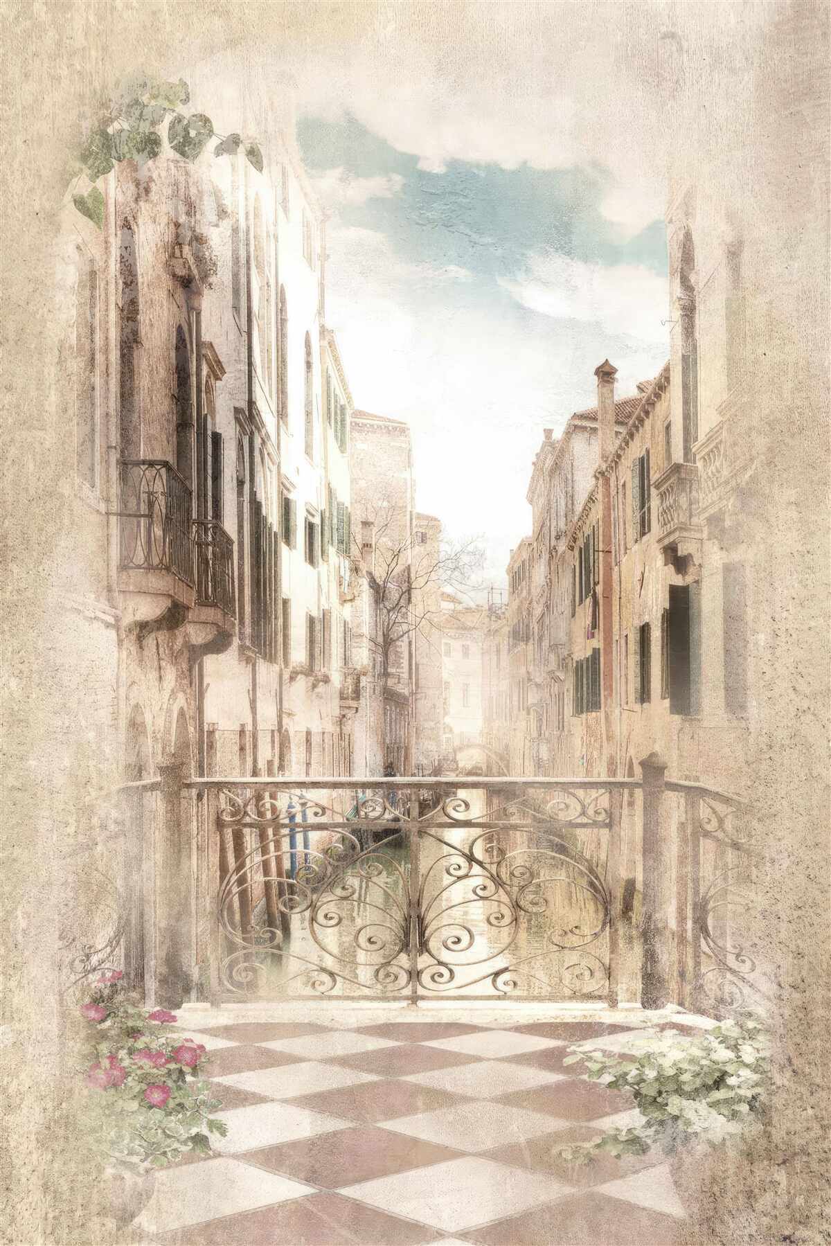 Papier peint panorama depuis le balcon