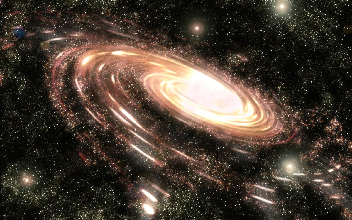 Papier peint galaxie dans l'espace