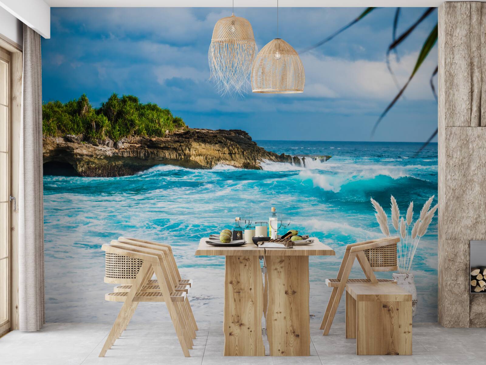 Papier peint marées