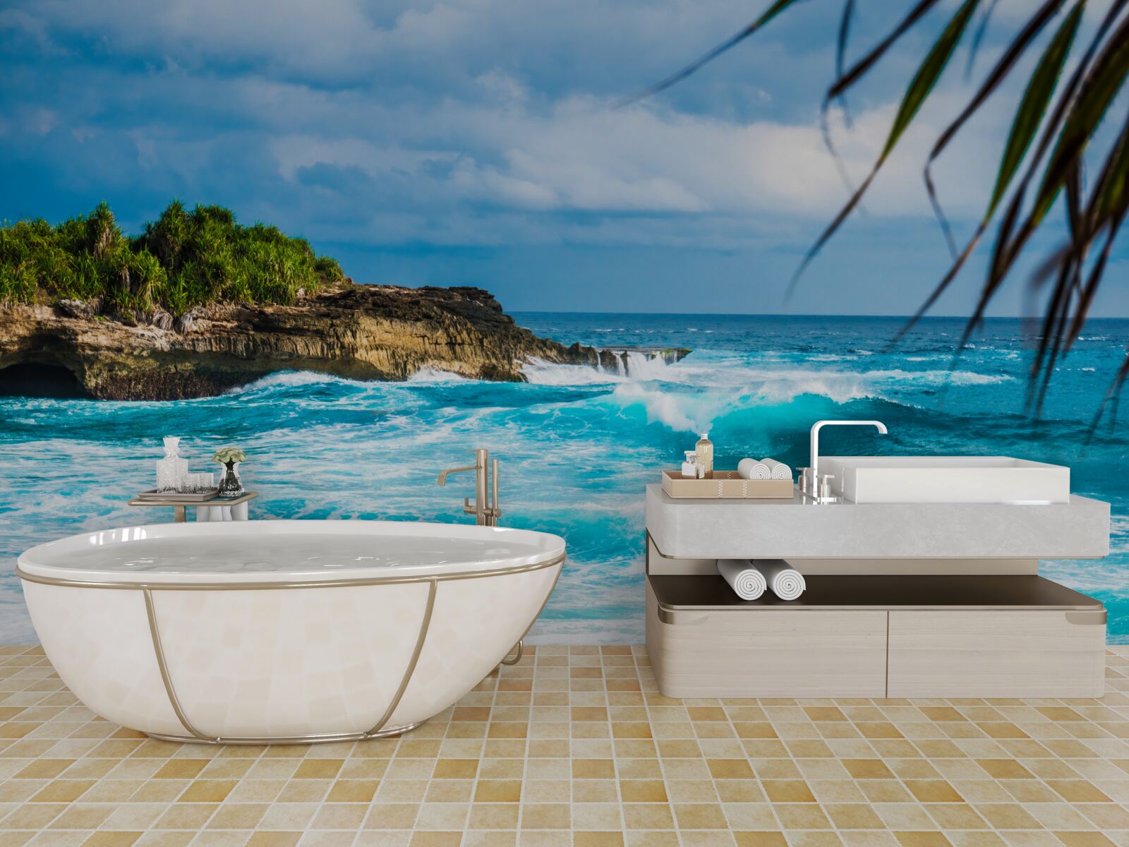 Papier peint marées