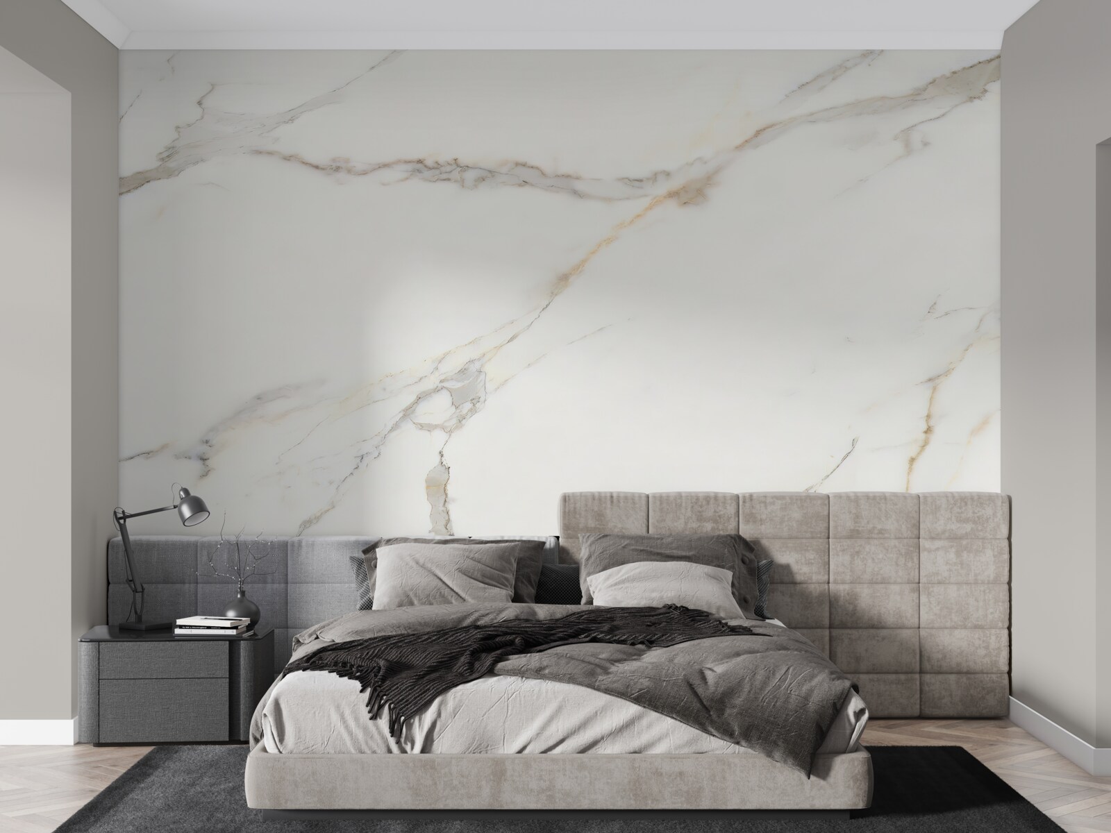 Papier peint marbre clair avec motifs