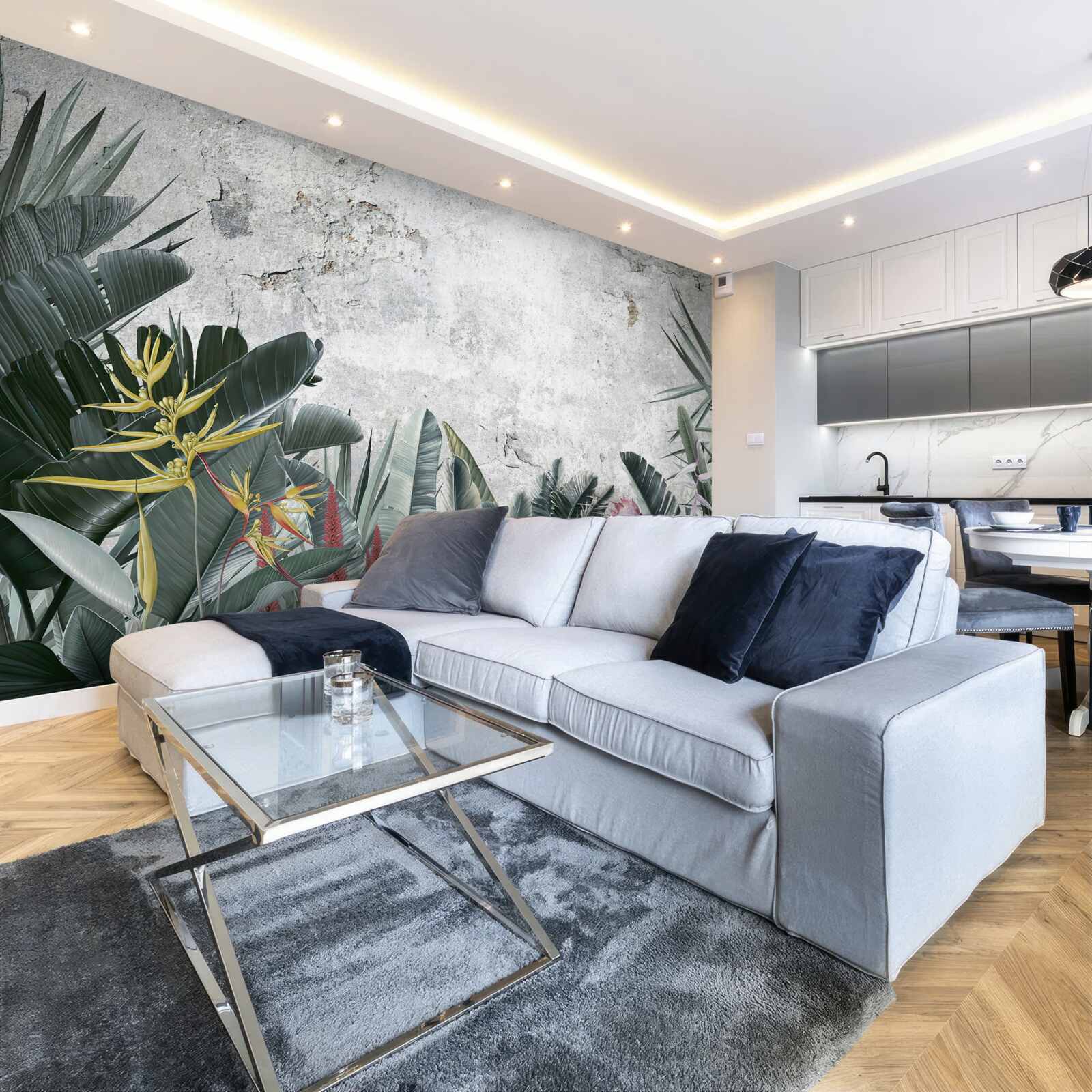 Papier peint divers espaces verts tropicaux