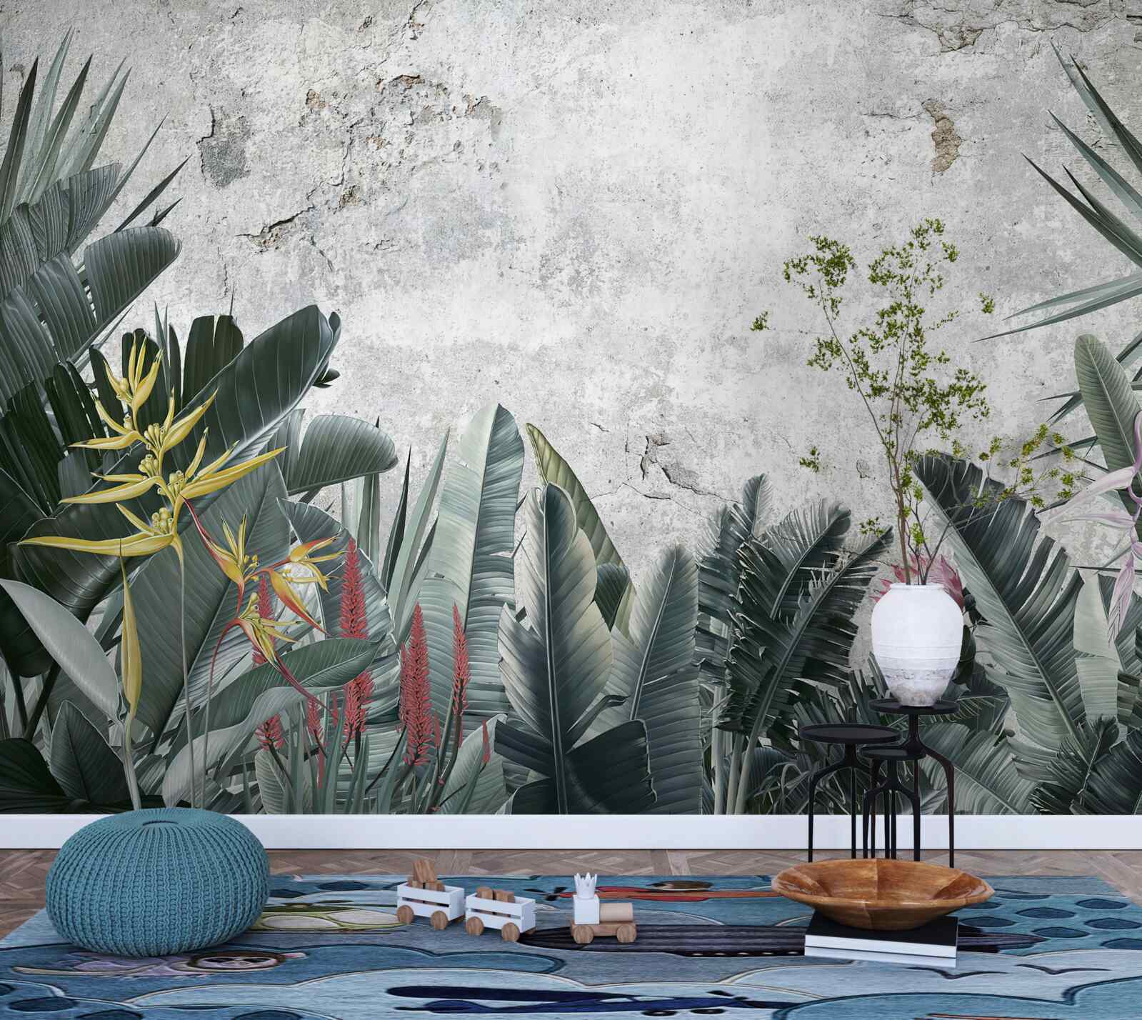 Papier peint divers espaces verts tropicaux