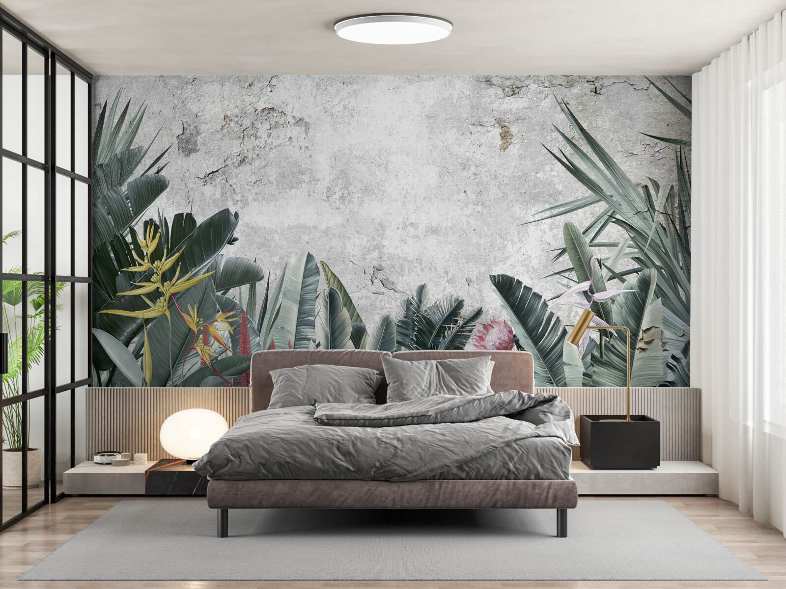 Papier peint divers espaces verts tropicaux