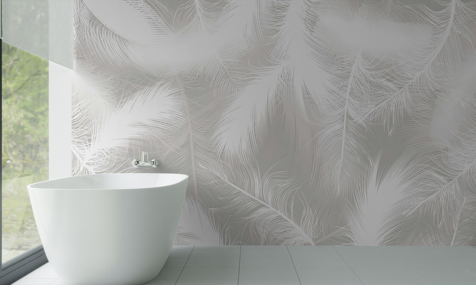 Papier peint plumes blanches en arrière-plan