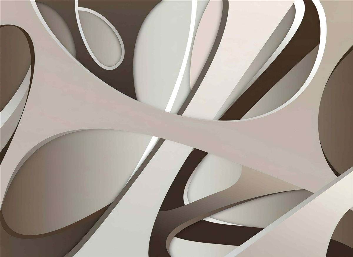 Papier peint forme abstraite lumineuse