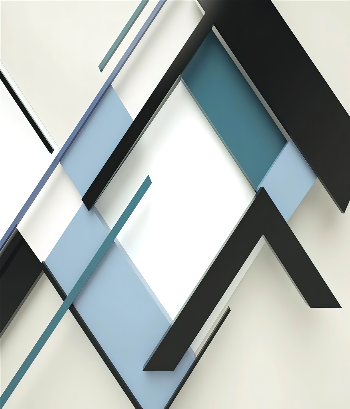 Papier peint lignes bleues et noires