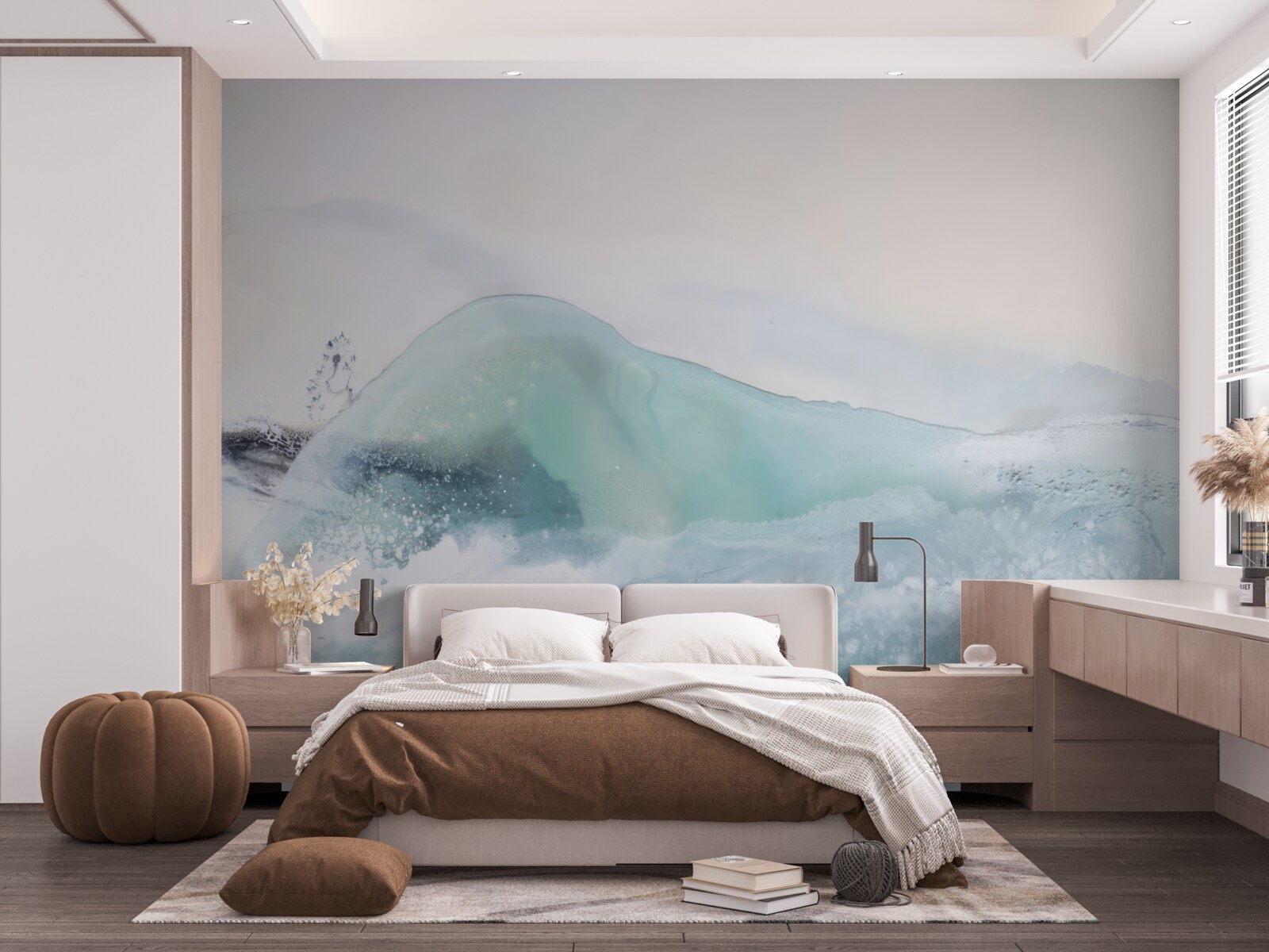 Papier peint mer déchaînée sans fin