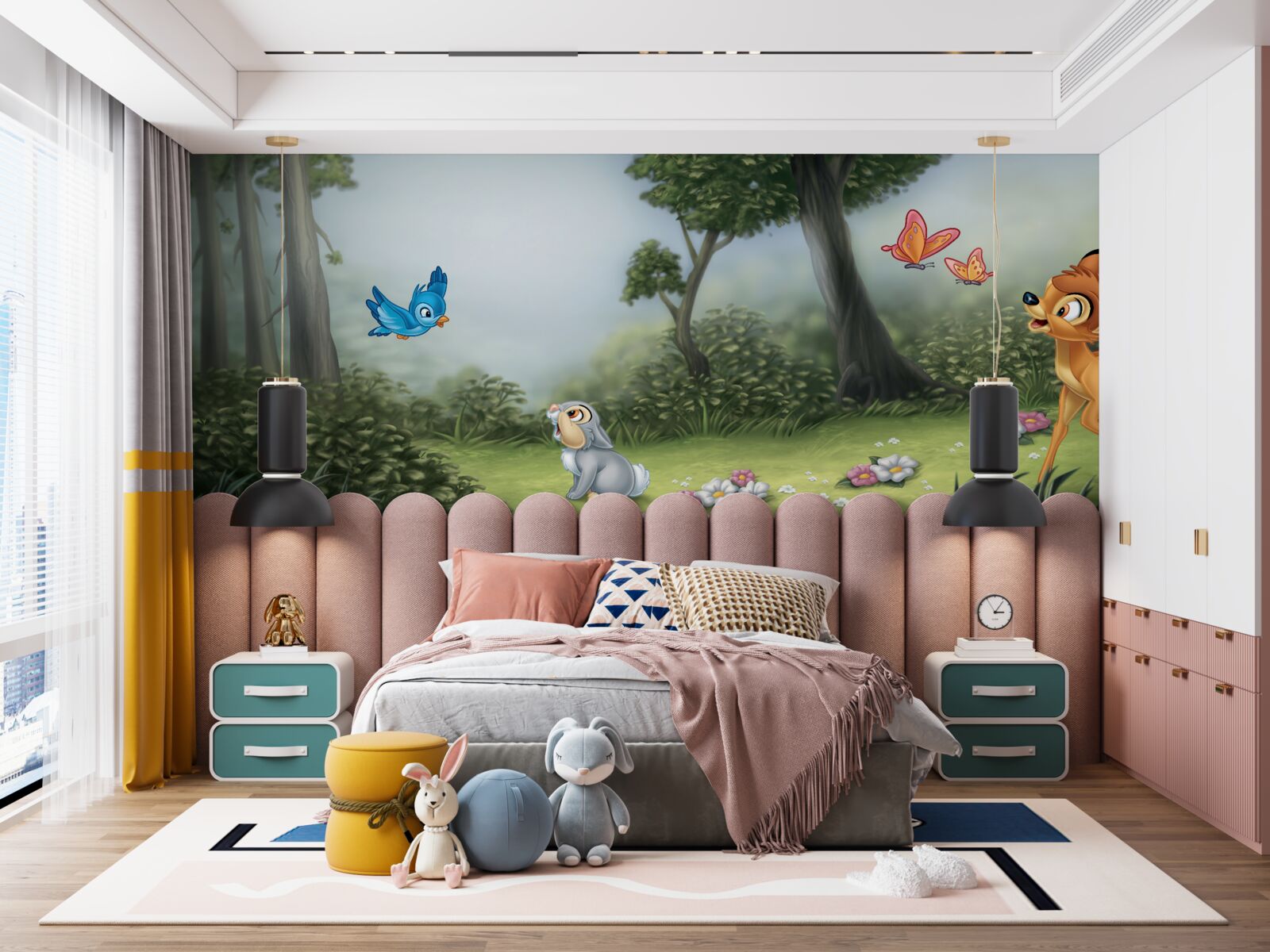 Papier peint l'intrigue est inspirée du dessin animé "bambi"