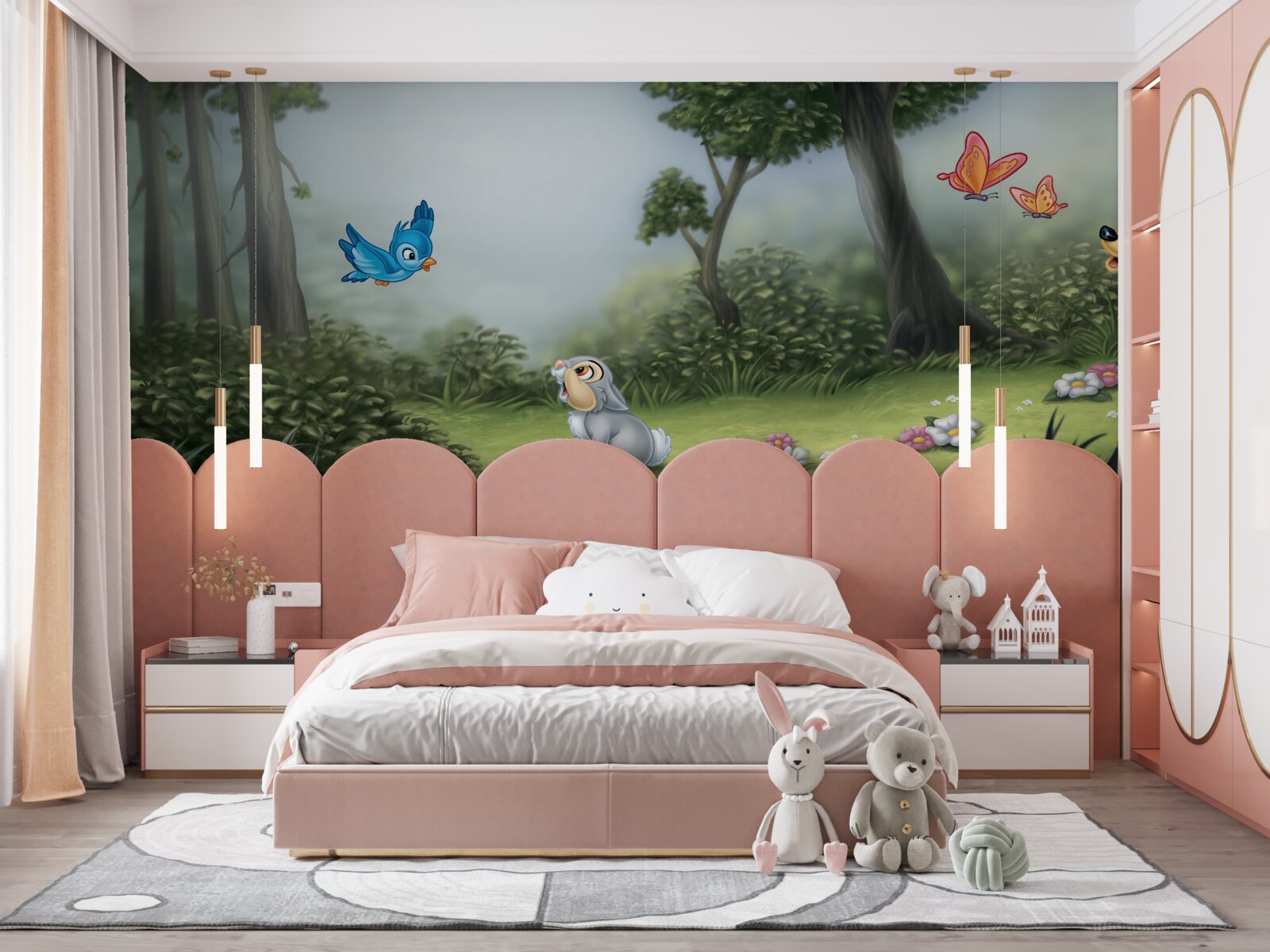 Papier peint l'intrigue est inspirée du dessin animé "bambi"