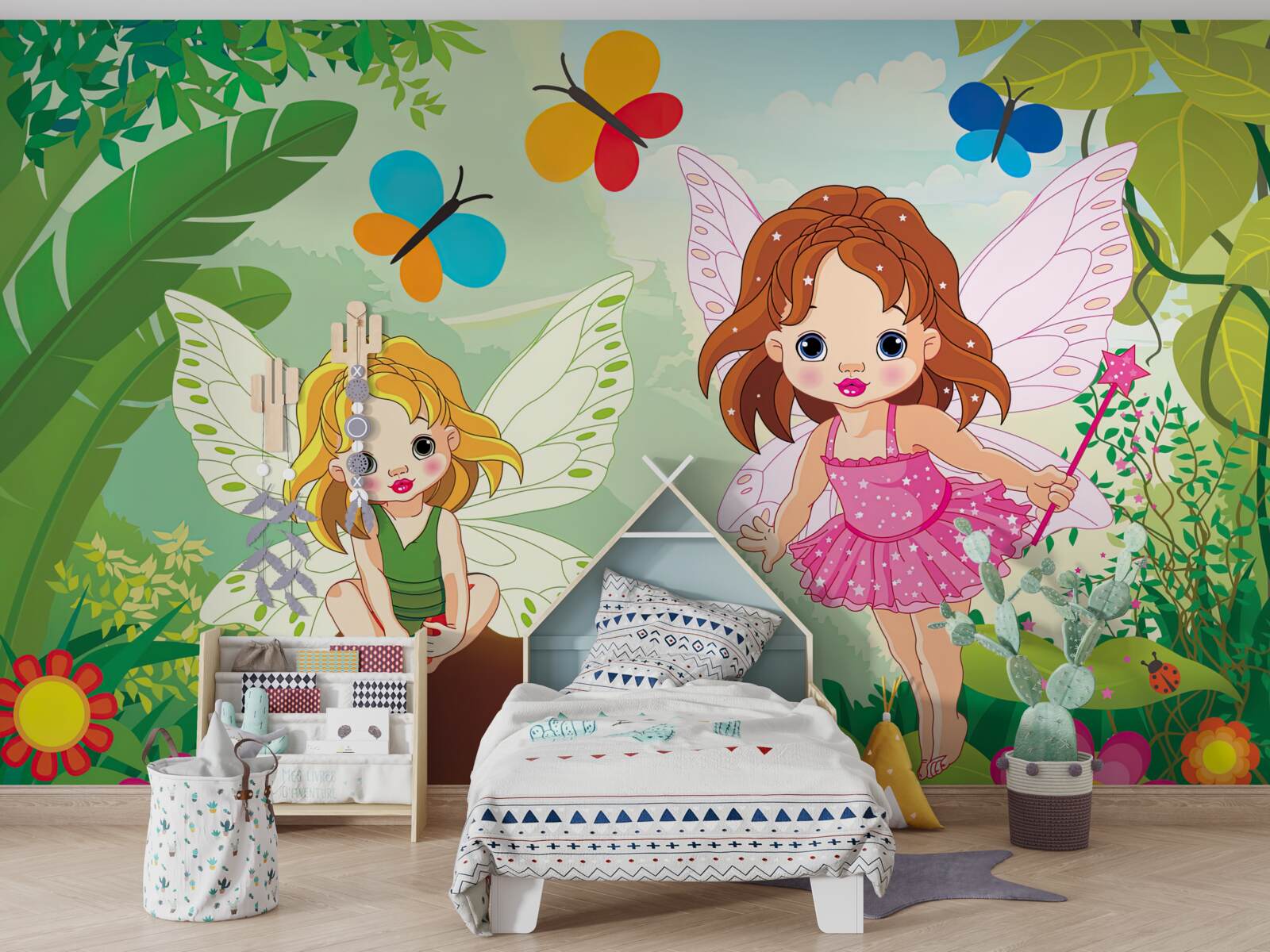 Papier peint les fées dans la forêt