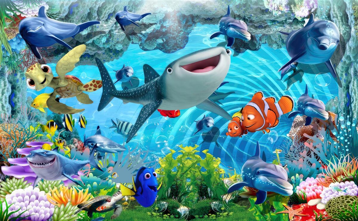 Papier peint royaume sous-marin de l'amusement