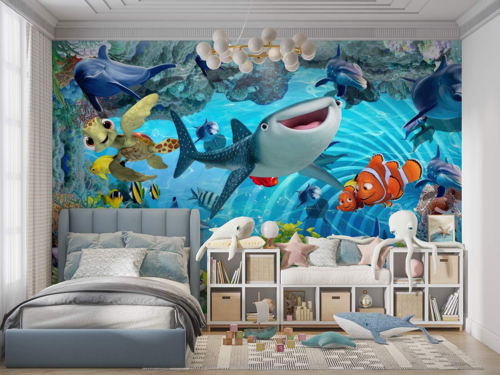 Papier peint royaume sous-marin de l'amusement