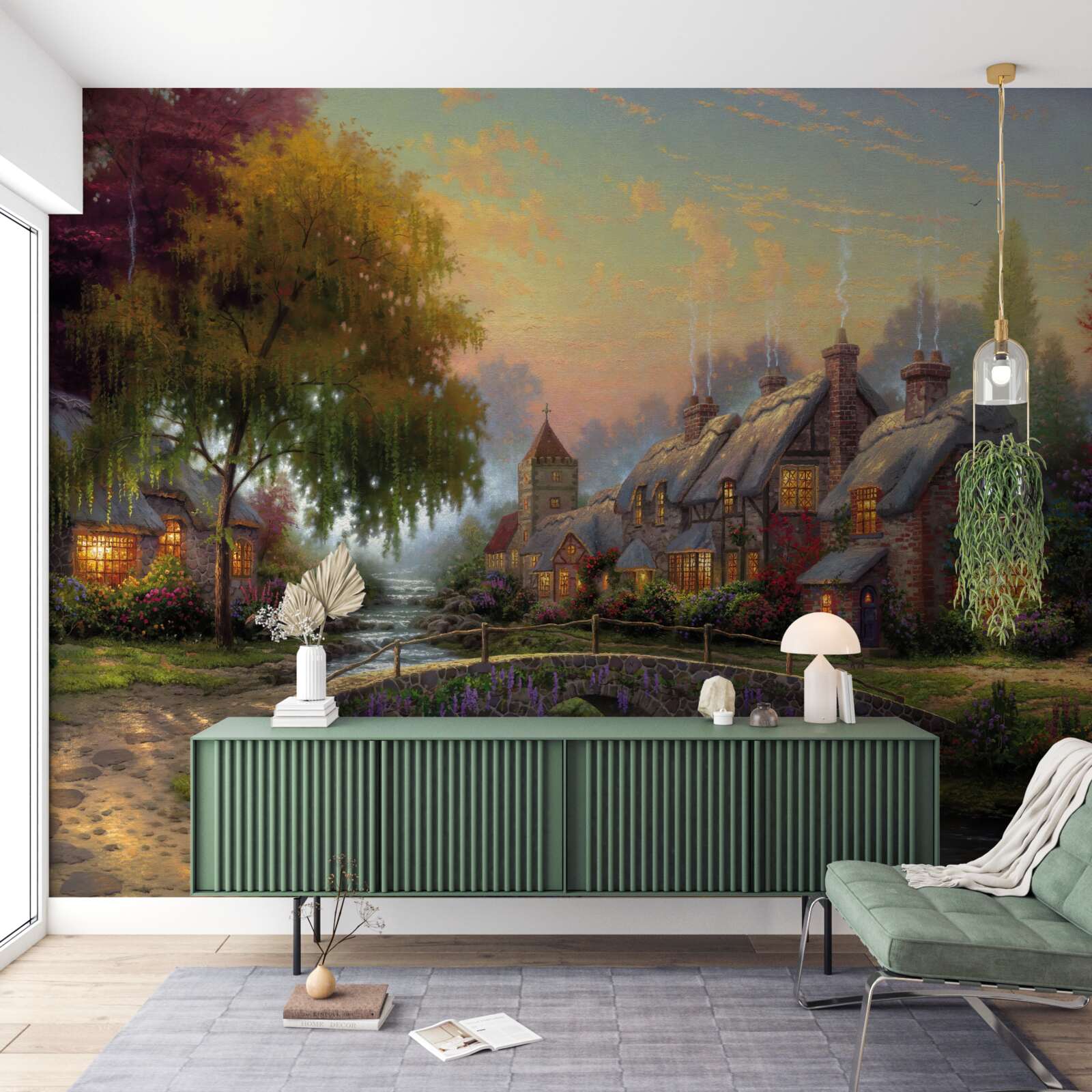 Papier peint paysage rural