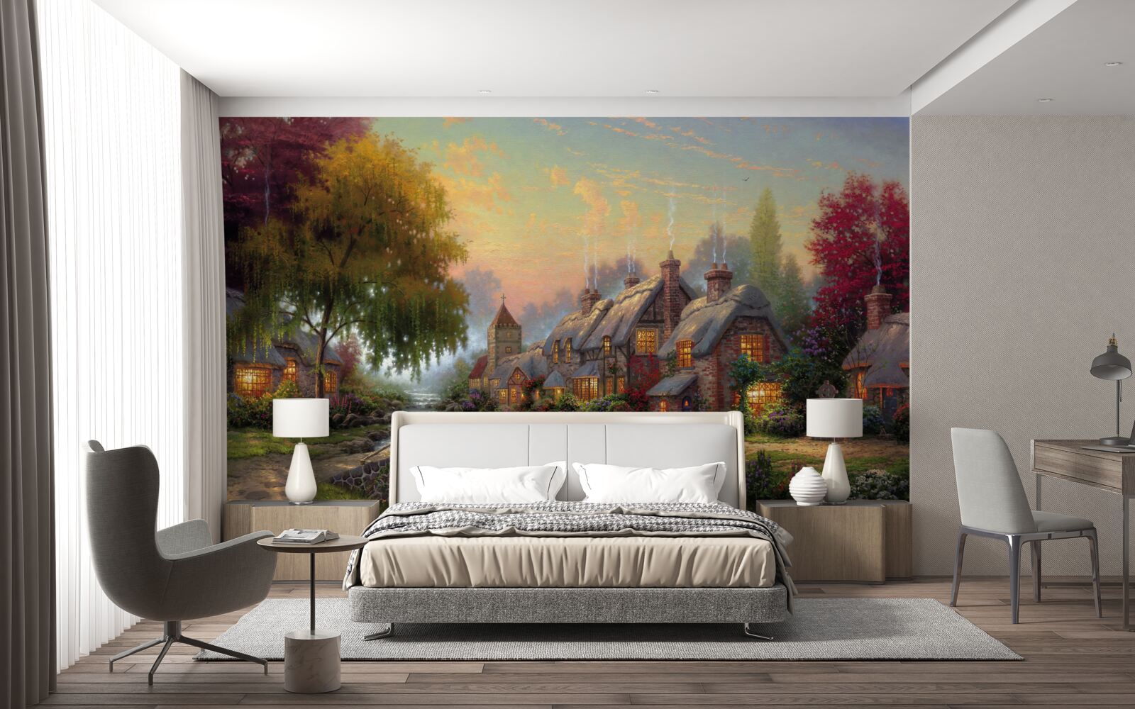 Papier peint paysage rural