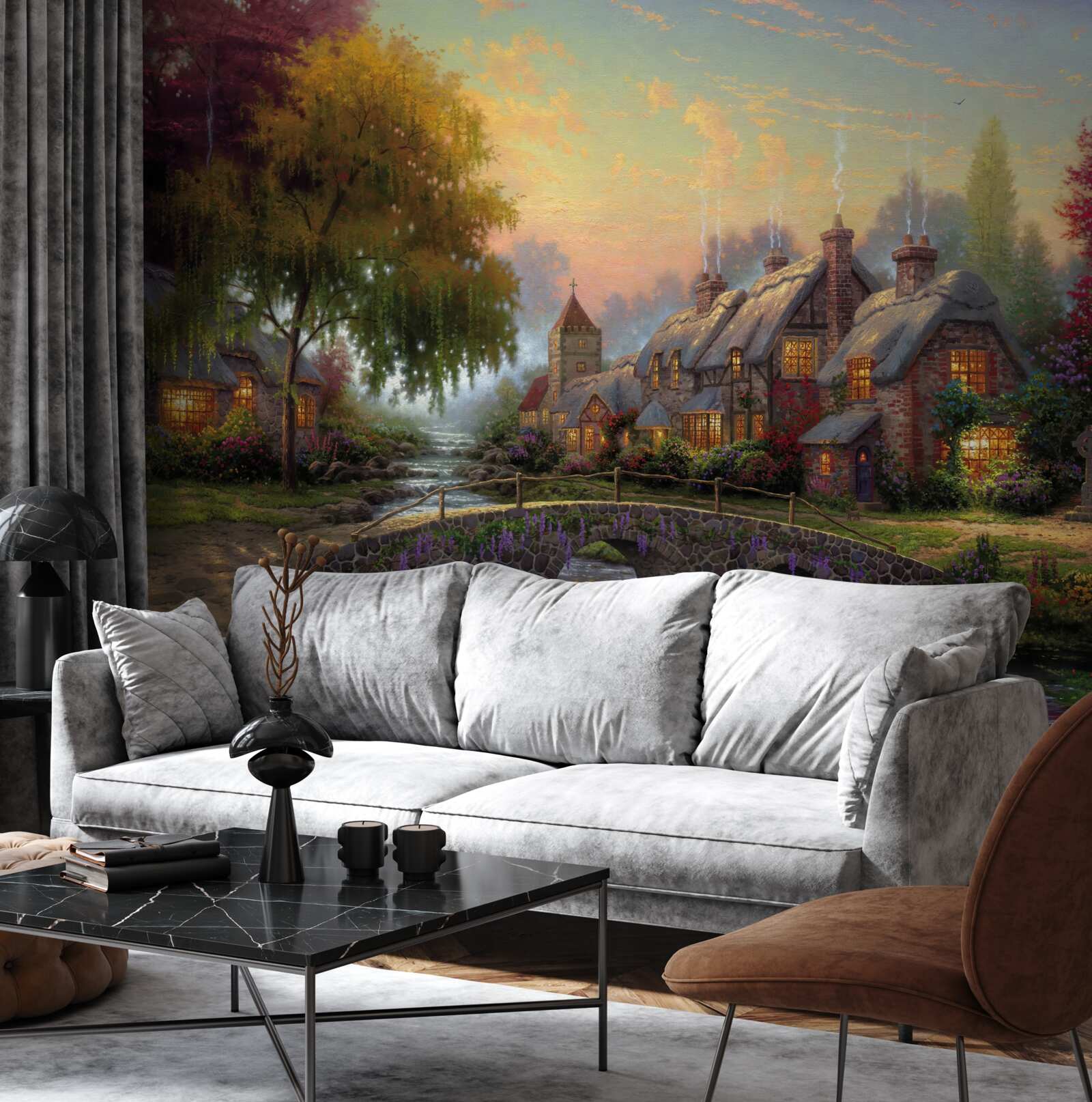 Papier peint paysage rural