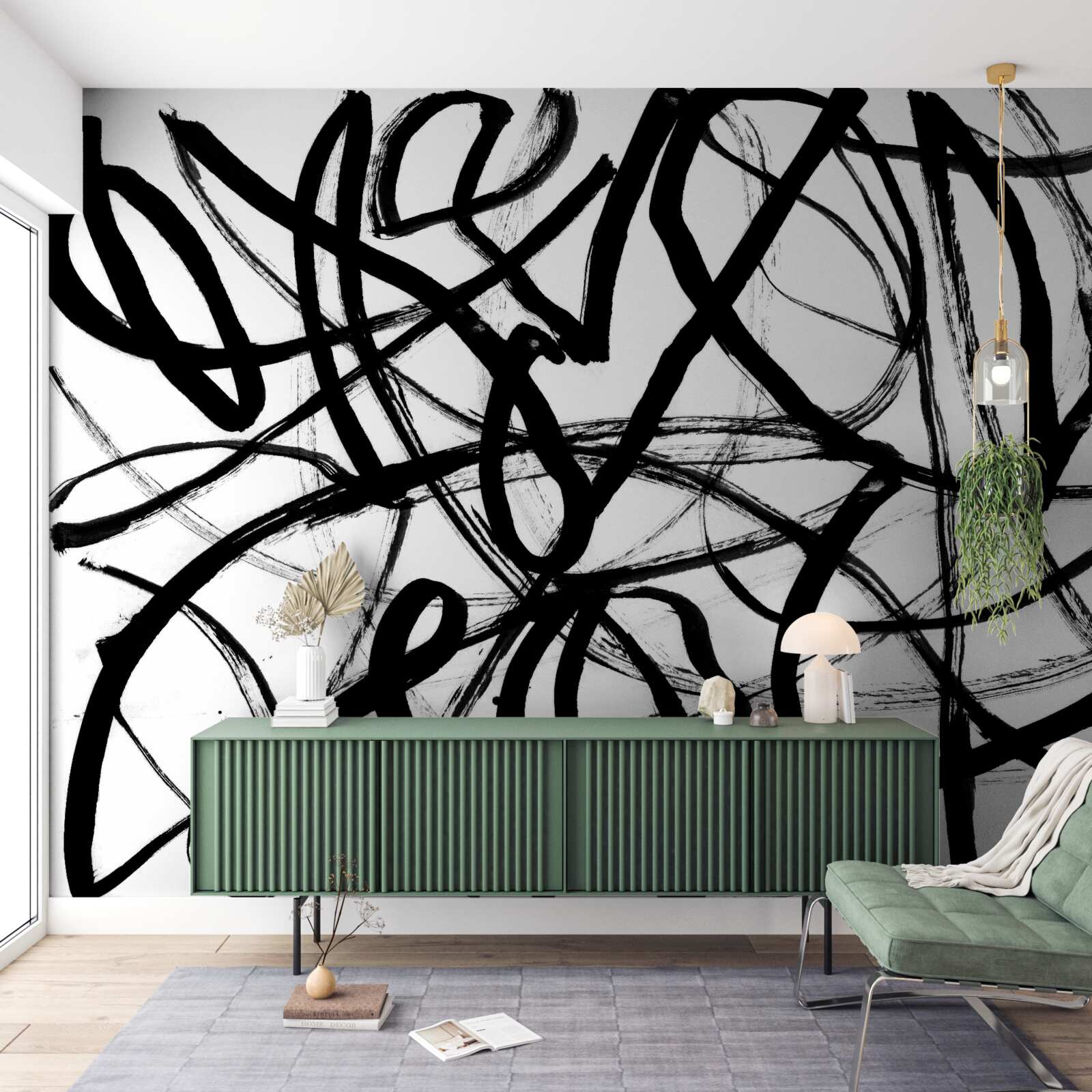 Papier peint tourbillons sombres