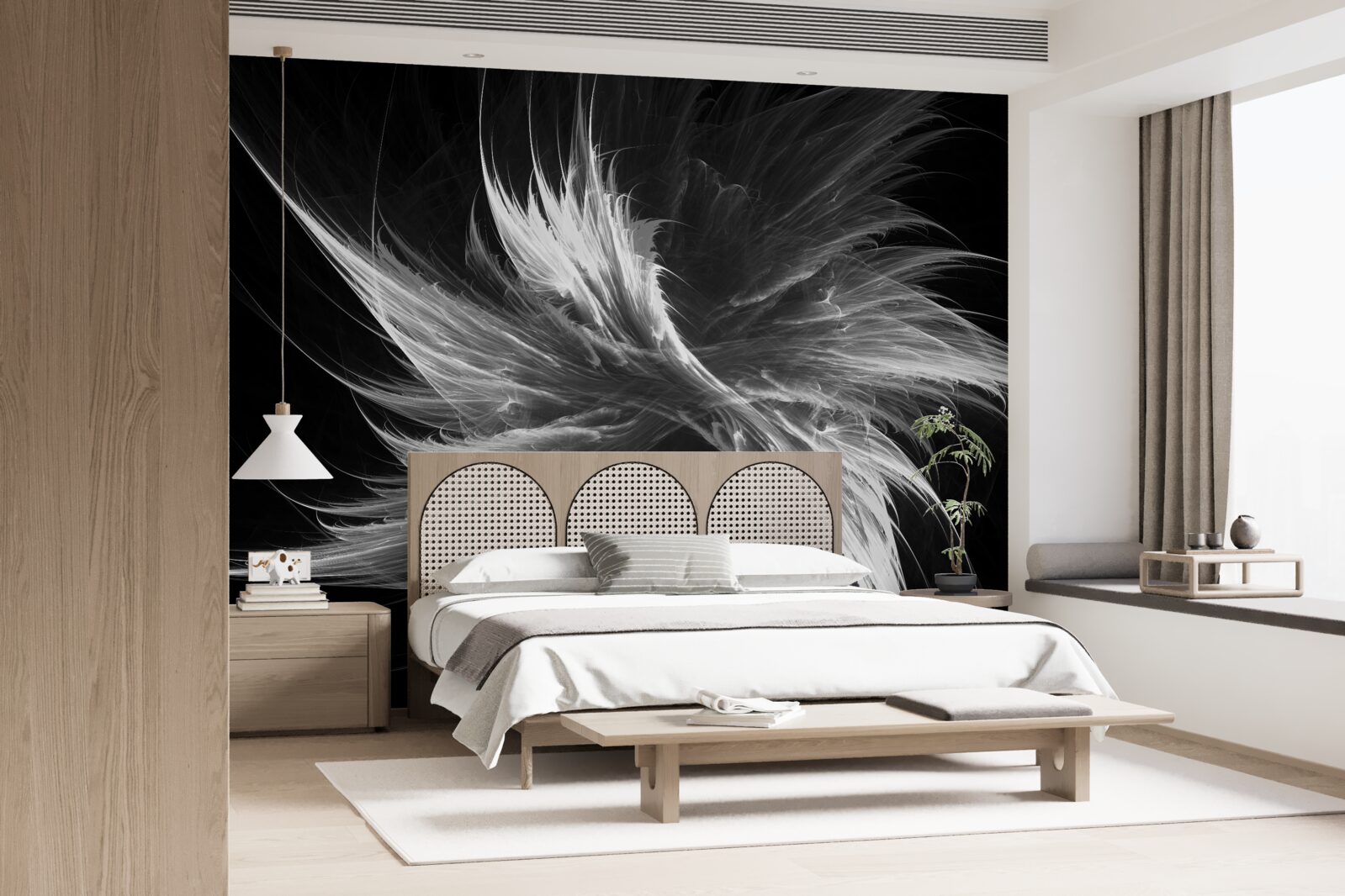 Papier peint fond noir avec des taches éblouissantes