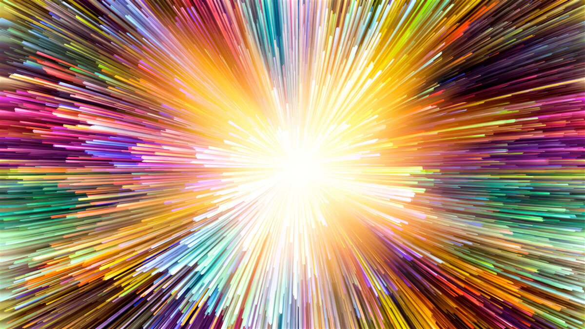 Papier peint des flashs lumineux de différentes couleurs