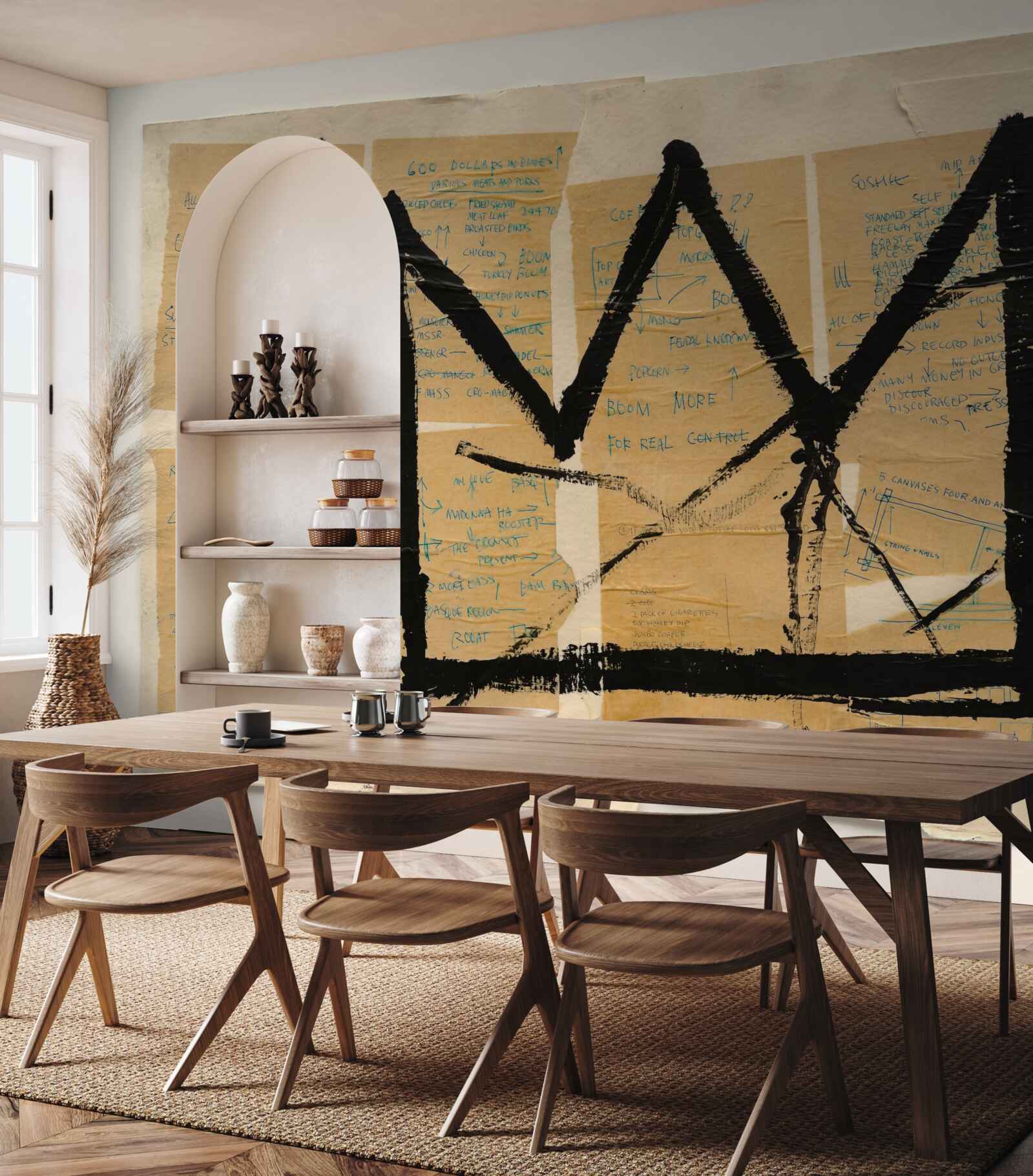 Papier peint la couronne noire représentée sur les billets de banque