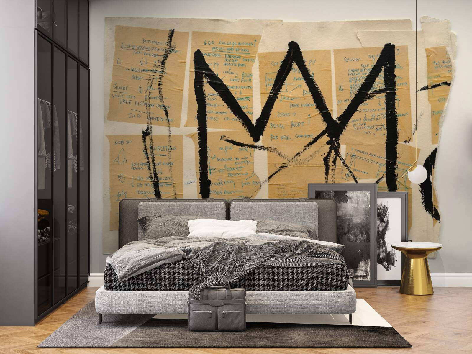 Papier peint la couronne noire représentée sur les billets de banque