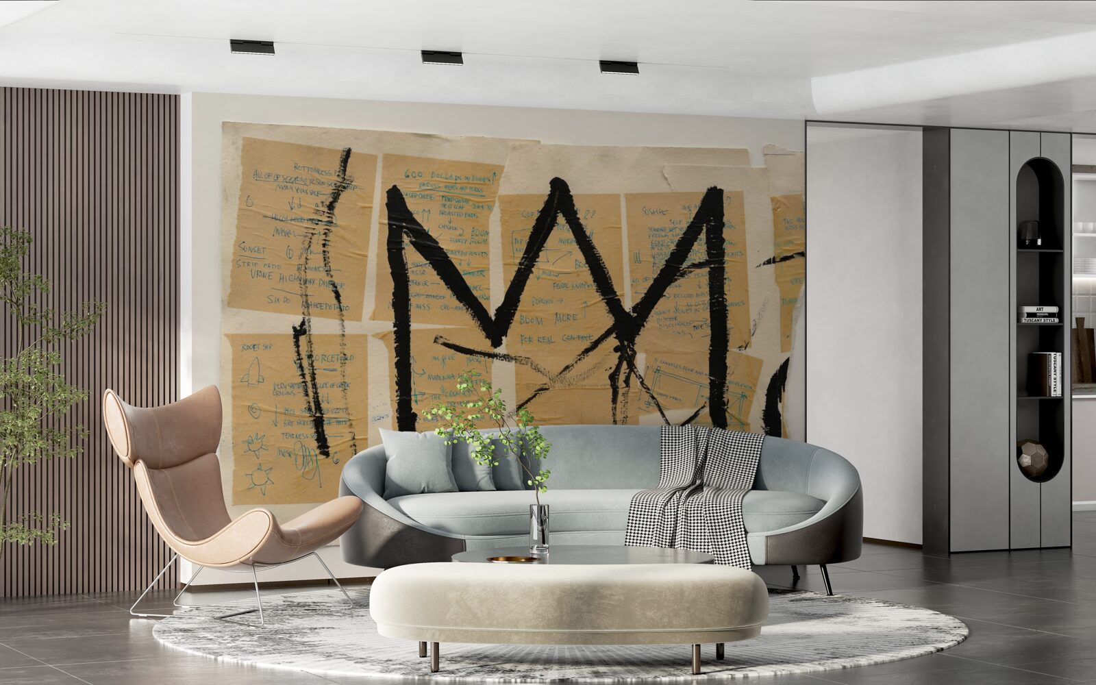 Papier peint la couronne noire représentée sur les billets de banque