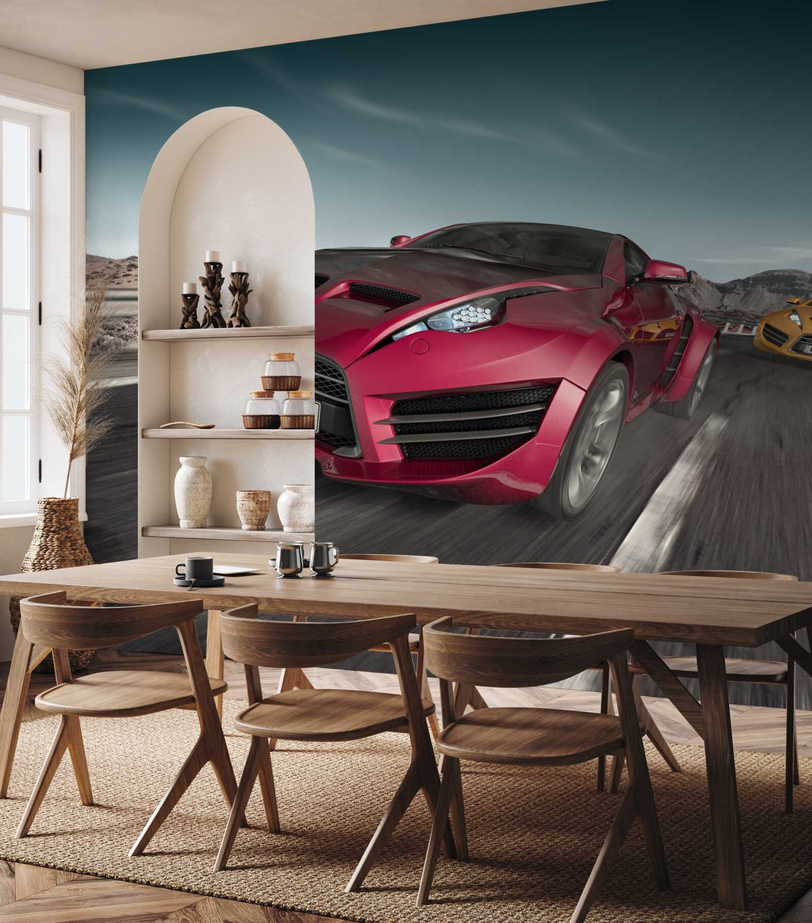 Papier peint concours de voitures de luxe