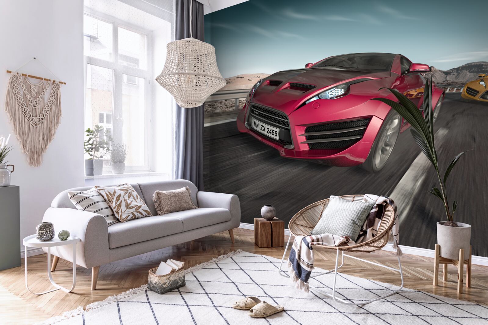 Papier peint concours de voitures de luxe