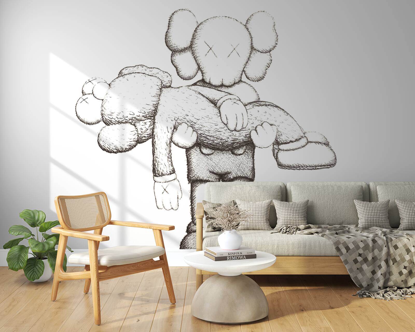 Papier peint créatures insolites se faisant passer pour des humains