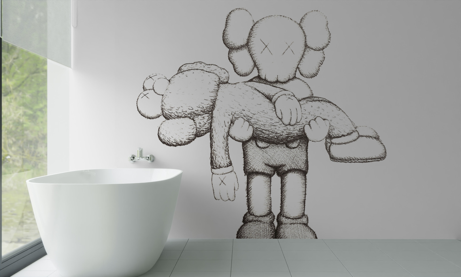 Papier peint créatures insolites se faisant passer pour des humains