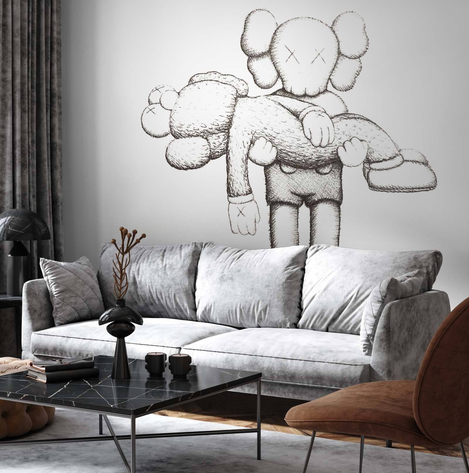 Papier peint créatures insolites se faisant passer pour des humains