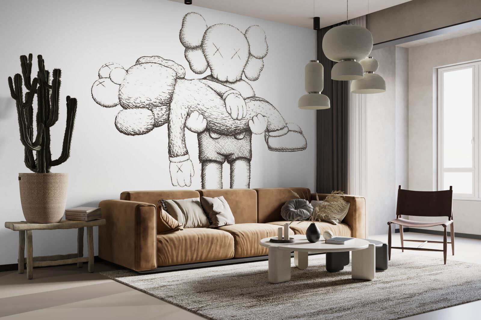 Papier peint créatures insolites se faisant passer pour des humains