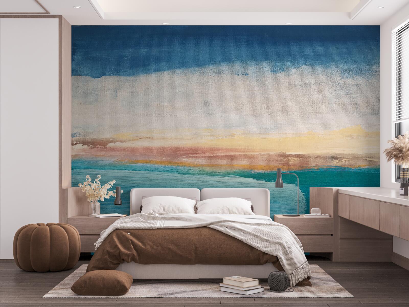 Papier peint traits de peinture de différentes couleurs